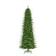 Glitzhome 11ft Pre-Lit Green Slim Fir Artificial Christmas Tree with 2700 Warm White and Multi-Color Chasing and Twinkling Lights, 9 Function with Foot Pedal and Remote