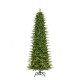 Glitzhome 11ft Pre-Lit Green Slim Fir Artificial Christmas Tree with 2700 Warm White and Multi-Color Chasing and Twinkling Lights, 9 Function with Foot Pedal and Remote