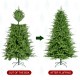 Glitzhome 7ft Pre-Lit Green Full Fir Artificial Christmas Tree with 460 Multi-Color RGB Lights, Remote Control