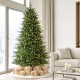 Glitzhome 7ft Pre-Lit Green Full Fir Artificial Christmas Tree with 460 Multi-Color RGB Lights, Remote Control