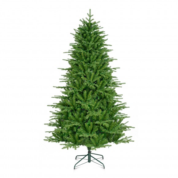Glitzhome 7ft Pre-Lit Green Full Fir Artificial Christmas Tree with 460 Multi-Color RGB Lights, Remote Control