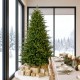 Glitzhome 7ft Pre-Lit Green Full Fir Artificial Christmas Tree with 460 Multi-Color RGB Lights, Remote Control