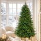 Glitzhome 7ft Pre-Lit Green Full Fir Artificial Christmas Tree with 460 Multi-Color RGB Lights, Remote Control