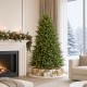 Glitzhome 7ft Pre-Lit Green Full Fir Artificial Christmas Tree with 460 Multi-Color RGB Lights, Remote Control