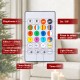 Glitzhome 7ft Pre-Lit Green Full Fir Artificial Christmas Tree with 460 Multi-Color RGB Lights, Remote Control