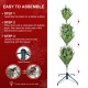 Glitzhome 7ft Pre-Lit Green Full Fir Artificial Christmas Tree with 460 Multi-Color RGB Lights, Remote Control