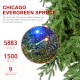 Glitzhome 15ft Pre-Lit Green Pencil Spruce Artificial Christmas Tree with 1500 Warm White and Multi-color Lights, 9 Function with Remote, Simple Setup