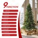 Glitzhome 11ft Pre-Lit Green Full Fir Artificial Christmas Tree with 3150 Warm White and Multi-Color Chasing and Twinkling Lights, 9 Function with Foot Pedal and Remote, Simple Setup