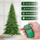 Glitzhome 11ft Pre-Lit Green Full Fir Artificial Christmas Tree with 3150 Warm White and Multi-Color Chasing and Twinkling Lights, 9 Function with Foot Pedal and Remote, Simple Setup