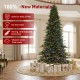 Glitzhome 11ft Pre-Lit Green Full Fir Artificial Christmas Tree with 3150 Warm White and Multi-Color Chasing and Twinkling Lights, 9 Function with Foot Pedal and Remote, Simple Setup