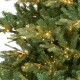 Glitzhome 11ft Pre-Lit Green Full Fir Artificial Christmas Tree with 3150 Warm White and Multi-Color Chasing and Twinkling Lights, 9 Function with Foot Pedal and Remote, Simple Setup