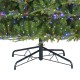 Glitzhome 11ft Pre-Lit Green Full Fir Artificial Christmas Tree with 3150 Warm White and Multi-Color Chasing and Twinkling Lights, 9 Function with Foot Pedal and Remote, Simple Setup