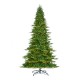 Glitzhome 11ft Pre-Lit Green Full Fir Artificial Christmas Tree with 3150 Warm White and Multi-Color Chasing and Twinkling Lights, 9 Function with Foot Pedal and Remote, Simple Setup