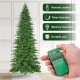 Glitzhome 15ft Pre-Lit Green Full Fir Artificial Christmas Tree with 5000 Warm White and Multi-Color Chasing and Twinkling Lights, 9 Function with Foot Pedal and Remote, Simple Setup