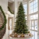 Glitzhome 15ft Pre-Lit Green Full Fir Artificial Christmas Tree with 5000 Warm White and Multi-Color Chasing and Twinkling Lights, 9 Function with Foot Pedal and Remote, Simple Setup