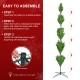 Glitzhome 15ft Pre-Lit Green Full Fir Artificial Christmas Tree with 5000 Warm White and Multi-Color Chasing and Twinkling Lights, 9 Function with Foot Pedal and Remote, Simple Setup