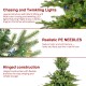 Glitzhome 15ft Pre-Lit Green Full Fir Artificial Christmas Tree with 5000 Warm White and Multi-Color Chasing and Twinkling Lights, 9 Function with Foot Pedal and Remote, Simple Setup