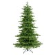 Glitzhome 7.5ft Pre-Lit Green Full Fir Artificial Christmas Tree with 550 Warm White and Multi-Color C4 Strawberry Lights, 9 Function with Foot Pedal