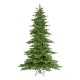Glitzhome 9ft Pre-Lit Green Full Fir Artificial Christmas Tree with 900 Warm White and Multi-Color C4 Strawberry Lights, 9 Function with Foot Pedal,Simple Setup