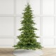 Glitzhome 9ft Pre-Lit Green Full Fir Artificial Christmas Tree with 900 Warm White and Multi-Color C4 Strawberry Lights, 9 Function with Foot Pedal,Simple Setup