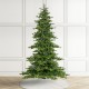 Glitzhome 9ft Pre-Lit Green Full Fir Artificial Christmas Tree with 900 Warm White and Multi-Color C4 Strawberry Lights, 9 Function with Foot Pedal,Simple Setup