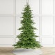 Glitzhome 9ft Pre-Lit Green Full Fir Artificial Christmas Tree with 900 Warm White and Multi-Color C4 Strawberry Lights, 9 Function with Foot Pedal,Simple Setup