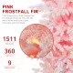 Glitzhome 7.5ft Deluxe Pre-Lit Pink Flocked Slim Fir Artificial Christmas Tree with 360 Warm White /Multi-color Lights, 9 Function with Foot Pedal