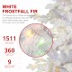 Glitzhome 7.5ft Deluxe Pre-Lit White Flocked Slim Fir Artificial Christmas Tree with 360 Warm White /Multi-color Lights, 9 Function with Foot Pedal