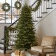 Glitzhome 7.5ft Pre-Lit Green Full Fir Memory wire Artificial Christmas Tree with 2000 Micro Lights, 10 Function, Remote Control