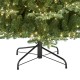 Glitzhome 7.5ft Pre-Lit Green Full Fir Memory wire Artificial Christmas Tree with 2000 Micro Lights, 10 Function, Remote Control