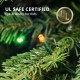 Glitzhome 9ft Pre-Lit Green Full Fir Memory wire Artificial Christmas Tree with 3000 Micro Lights, 10 Function, Remote Control
