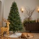 Glitzhome 7.5ft Pre-Lit Green Full Fir Artificial Christmas Tree with 680 C3 Clear Lights, 10 Function, Remote Control