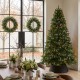 Glitzhome 7.5ft Pre-Lit Green Full Fir Artificial Christmas Tree with 680 C3 Clear Lights, 10 Function, Remote Control