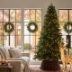 Glitzhome 7.5ft Pre-Lit Green Full Fir Artificial Christmas Tree with 680 C3 Clear Lights, 10 Function, Remote Control