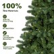 Glitzhome 7.5ft Pre-Lit Green Full Fir Artificial Christmas Tree with 680 C3 Clear Lights, 10 Function, Remote Control