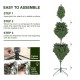 Glitzhome 7.5ft Pre-Lit Green Full Fir Artificial Christmas Tree with 680 C3 Clear Lights, 10 Function, Remote Control