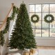 Glitzhome 9ft Pre-Lit Green Full Fir Artificial Christmas Tree with 1000 C3 Clear Lights, 10 Function, Remote Control