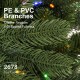 Glitzhome 9ft Pre-Lit Green Full Fir Artificial Christmas Tree with 1000 C3 Clear Lights, 10 Function, Remote Control
