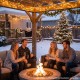 Glitzhome 27ft 400 LED Christmas Twinkle Cluster Lights, 10 Function