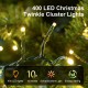 Glitzhome 27ft 400 LED Christmas Twinkle Cluster Lights, 10 Function
