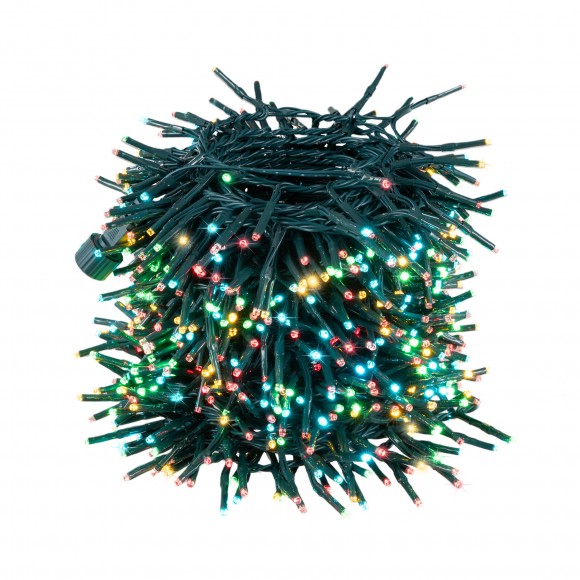 Glitzhome 54ft 800 LED Christmas Twinkle Cluster Lights, 10 Function