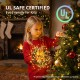 Glitzhome 54ft 800 LED Christmas Twinkle Cluster Lights, 10 Function