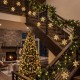 Glitzhome 17ft Christmas RGB Snowflake String Lights with 12 drops