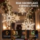 Glitzhome 17ft Christmas RGB Snowflake String Lights with 12 drops