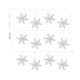 Glitzhome 17ft Christmas RGB Snowflake String Lights with 12 drops