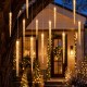 Glitzhome 32ft Christmas RGB Icicle Lights with 24 Tubes
