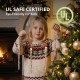 Glitzhome 32ft Christmas RGB Icicle Lights with 24 Tubes