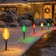 Glitzhome 15.5ft 6-Pack Christmas C9 Strawberry Jumbo Stake Lights