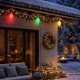Glitzhome 15.5ft 6-Pack Christmas C9 Strawberry Jumbo Stake Lights