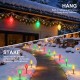 Glitzhome 15.5ft 6-Pack Christmas C9 Strawberry Jumbo Stake Lights